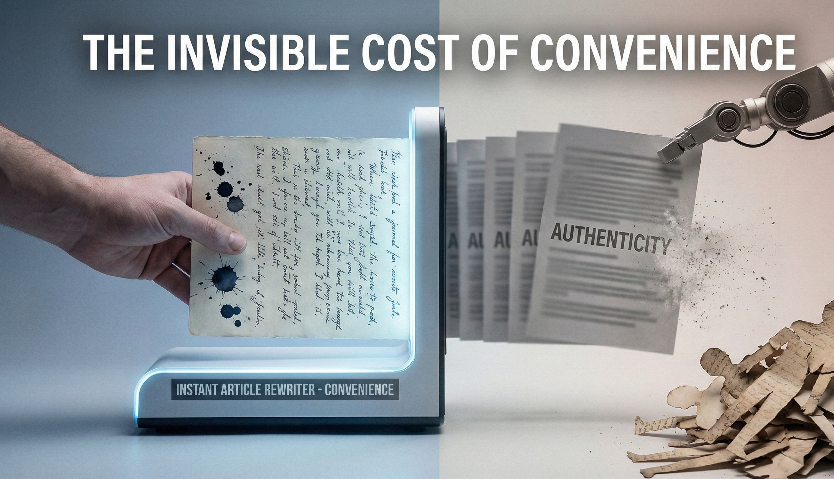 The Invisible Cost of Convenience: What You’re Sacrificing with Article Rewriters