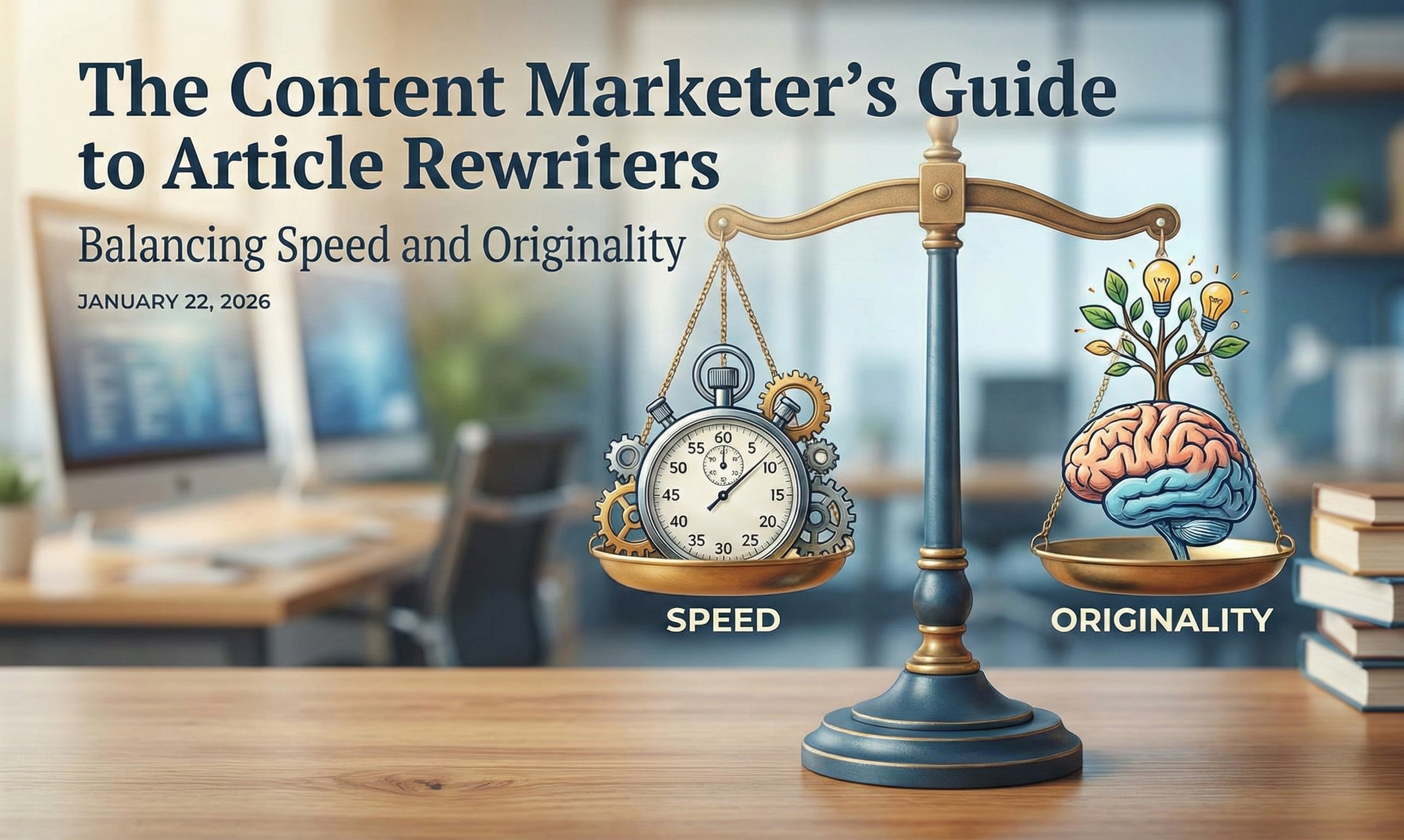 The Content Marketer's Guide to Article Rewriters: Balancing Speed and Originality